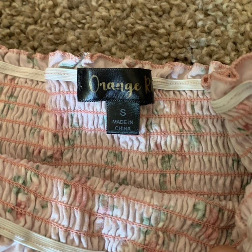 Orange Riss Blouse - Picture 3 of 3